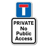 Private no public access