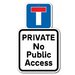 Private no public access